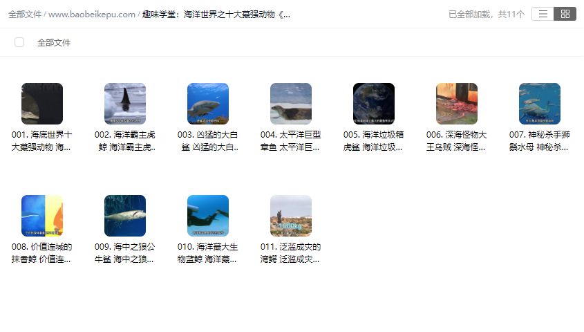 图片[2]-趣味学堂：海洋世界之十大蕞强动物《海底小纵队》【11集全】-宝贝科普