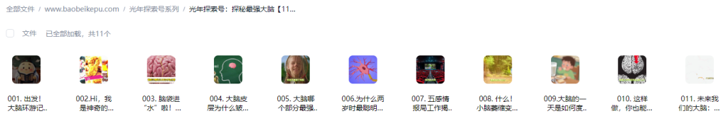 图片[2]-光年探索号：探秘最强大脑【11集全】-宝贝科普